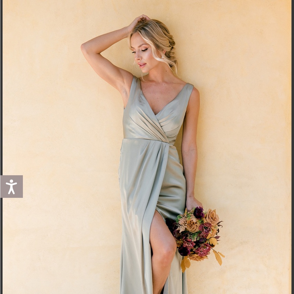 Revelry: Blair, Satin, color: desert rose